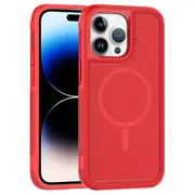 ZUSLAB iPhone 14 Pro MagSafe Case Rugged Defender Protective Heavy Duty Shockproof Dustproof Cover for Apple (2022) - Red