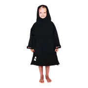 Red Equipment Kids Waterproof Dry Poncho Change Robe - Black