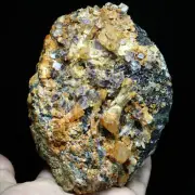 2.8lb Natural Transparent purple fluorite Quartz Crystal Cluster Specimen