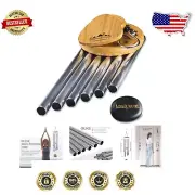 41-Inch Deep Tone Wind Chimes with Engraved Rock - Thoughtful Sympathy Gift