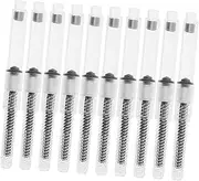 TOGEVAL 10pcs Fountain Pen Ink Converter Ink Filler Tube with Spring for Easy Refilling Accessory for Students and present Giving