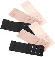 [BESPORTBLE] 6pcs Adjustable Elastic Strap Extenders Hook Stainless Steel Hooks for Bras Soft Stretchy Design for Enhanced Comfort and Fit for Bodysuits and Undergarments