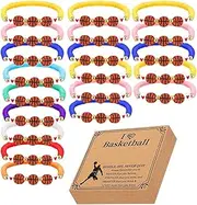 basketball charm bracelets | basketball bracelet for team | adjustable unisex bracelets with basketball charm | handmade jewelry for sports | sports beads bracelet | inspirational wristbands | bracele