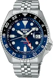 5 SPORTS（ファイブスポーツ） Seiko Watch Five Sports SKX Sports Style GMT Wristwatch, blue, 1個, SKX Sports Style GMT