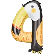 SuperShape Number 4 Foil Balloon - Tucan - 80cm