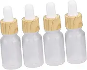 4pcs Refillable Dropper Bottles Portable Glass Containers for Essential Oils Travel Friendly Lightweight Easy to Clean