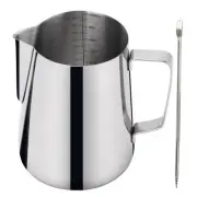 Milk Frothing Pitcher, Creamer Pitcher with Clear Scale, 304 Stainless Steel ...
