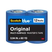 ScotchBlue Original Painter's Tape 12 Rolls 0.94 Inch Multi Surface Tape