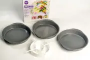 Wilton Checkerboard Cake Pan Set New