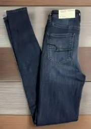 NWT American Eagle Highest Rise Jegging Jeans Next Level Stretch Sz 0 X-Long New