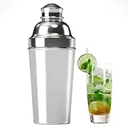Zikepa 60oz Cocktail Shaker, Stainless Steel Large Drink Mixer Shaker with Cocktail Strainer, Professional Shakers Bartending Margarita Martini