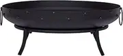 Glow Mini Kali Steel Fire Pit, Black