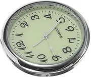 Car Clock Car Stick on Clock Small Digital Battery Operated Auto Tiny Clock Mini Clocks Pendulum Dash Small Clock Retro Clock Small Truck Clock Vehicle Clock Glass