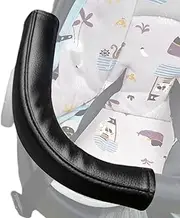 Leather Stroller Handle,Handle for Stroller | Removable Pram Handle Sleeve with Zipper-Opening, Dust-Proof, WaterproofFor