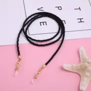 Braid Leather Chain Strap Eyewear Accessories Women Bead Cords Eyewear Accessory
