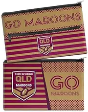 2020 State of Origin QLD Queensland Maroons Pencil Case for School Work Stationary
