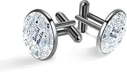 [Generic] Men's Cufflinks, Hand Drawn Social Media Cuff Links for Men, Classic Cufflinks Black for Suit Shirt Wedding Business Birthday Jewelry Gift