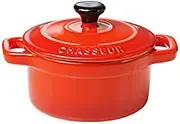 Chasseur La Cuisson Mini Cocotte, 10 x 9 cm / 300 ml Capacity, Red