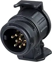 BEIJISTAR 13 to 7 Pin Trailer Adapter, 13 to 7 Pin Towing Adapter, 12V Waterproof Electric Adapter Plug Socket Converter Connector, for Caravan RV Boat Cars Truck