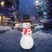 Christmas Inflatable Snowman Yard Decoration US Plug Easy to Use with LED