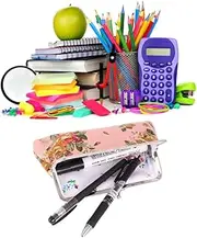 [TEMPNAP] Floral Embroidered Long Wallet Pencil Case Retro Style Buckle Clasp Purse for Women
