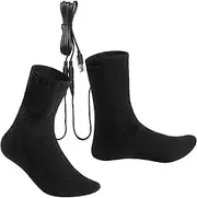Winter Heated Socks - Cold-Proof Quick Heating Long Foot | Winter Heating Socks Quick Heating Foot Warmer Long Warm Winter Socks | Cold Weather USB Heating Socks for Sports, Walking, Traveling