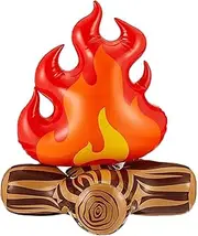 kokiya 2X Inflatable Campfire Camping Props Lawn Inflatable Toy Party Outdoor Yard Decoration Decorative Patio Bonfire Party Decor