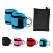 Kickback Ankle Strap for Cable Machine - Adjustable Leg Strap for Gym, Blue