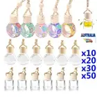 Mini Car Hanging Diffuser Air Freshener Perfume Empty Glass Bottle Ornament Dec