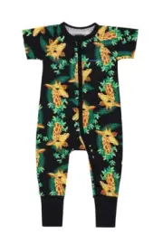 New Bonds George Giraffe Black Zippy Wondersuit Size 000 0-3 Months BNWT