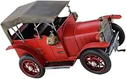 OSOLADY Iron Car Model Art Wrought Iron Home Decor Creative Desk Table Ornament Red Metal Craft