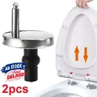 1Pair Quality Hinges Top fix Kit Toilet Seat WC Fittings Quick Release