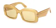 Tom Ford FT1218 VENETIA 39E Men's Sunglasses Yellow Size 53
