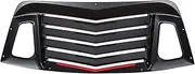 TML Rear Window Louver Compatible for Dodge Challenger 2008-2021 Scoop Sun Shade Windshield Covers Matte Black ABS