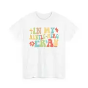Retro Groovy In My Auntle-Hero Era T-shirt, Fun Graphic Tee for Aunt gift