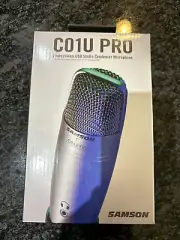 NEW Samson C01U PRO USB Studio Condenser Microphone 2024 version NEW Sealed Box