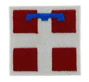 Patch Embroidered Patch Flag Piedmont Piedmontese Italy Thermoadhesive Backpack