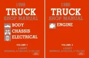 1986 Ford Truck F150-350 Bronco Econoline Shop Service Repair Manual Book