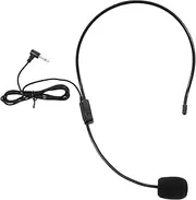 AKOOSY Headset Microphone for Speaking Wearable Ear Microphone for Teachers Tour Guides and Live Performance Sound Universally Compatible