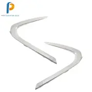 2Pcs Front Face Bar Trim Step Pad Chrome Fit for 2020-2022 Hyundai Sonata (for: Hyundai)
