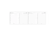2x Filofax 5-Languages Name Add Contact Email Phone A4 Notepaper Insert Refill