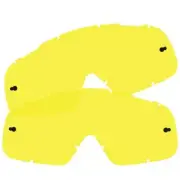 2x FOX AIRSPEC Airspace Tear OFF LENS ANTI FOG SCRATCH Yellow Moto x Enduro MTB
