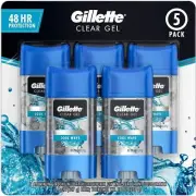 NEW Gillette Endurance Clear Gel Deodorant Cool Wave (1 Pk. 3.8, Oz 5 Ct.)