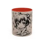 "Anime Dreams - Cute Chibi Character with Cherry Blossoms for Anime Fans"
