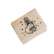 Fox Wooden Rubber Stamps for Scrapbooking Decoration DIY Craft Standard Wooden Stamps