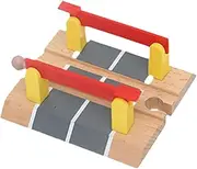 Yunhgft Holzzeisenbahn Accessories, Railway Accessories, Building Roads and Railway Parts, Railway Train Game Set, for Girls, Boys, Children, Double bar Crossing