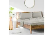 Ardor King Single Bed Fitted Sheet Set w Pillowcase 1000TC Cotton Rich Sand