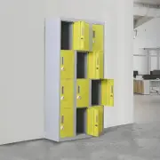 12-Door Locker for Office Gym Shed School Home Storage - Combination Lock