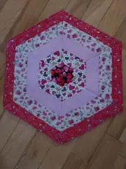 VALENTINES DAY TABLE TOPPER HANDMADE NEWLY MADE ONE OF A KIND #1