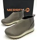Merrell Alpine Chelsea Vegan Leather Boot Womens Size 6 M Falcon Grey J003778